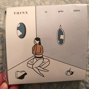 Thinx Bikini Period Underwear Sz M Grey